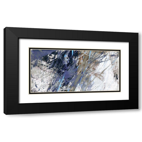 Blue Noise I Black Modern Wood Framed Art Print with Double Matting by Butler, John