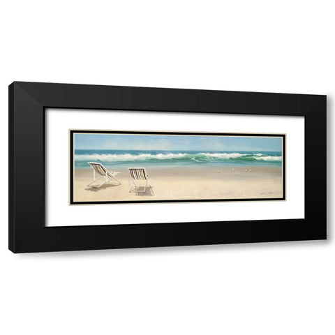 View For Two Black Modern Wood Framed Art Print with Double Matting by Seslar, Lin