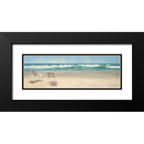 View For Two Black Modern Wood Framed Art Print with Double Matting by Seslar, Lin