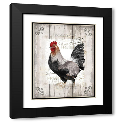 Country Fresh Black Modern Wood Framed Art Print with Double Matting by Knutsen, Conrad