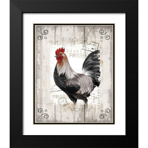 Country Fresh Black Modern Wood Framed Art Print with Double Matting by Knutsen, Conrad
