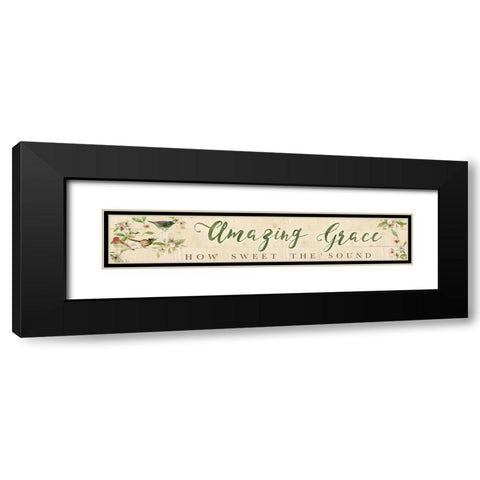 Amazing Grace Black Modern Wood Framed Art Print with Double Matting by Robinson, Carol