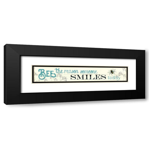 Bee The Reason Black Modern Wood Framed Art Print with Double Matting by Robinson, Carol