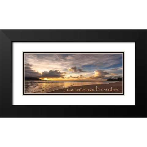 Comienza La Black Modern Wood Framed Art Print with Double Matting by Shoemaker, Andrew