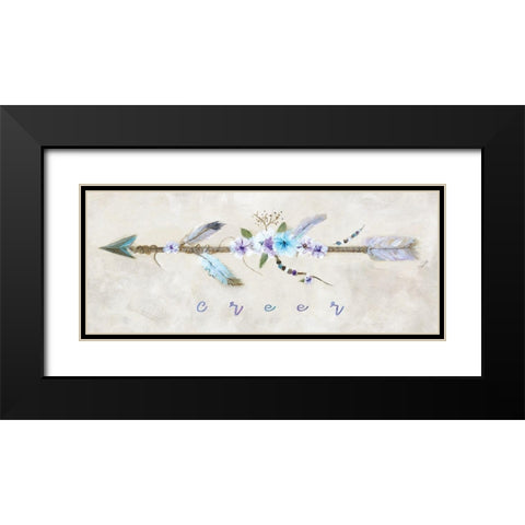 Creer Black Modern Wood Framed Art Print with Double Matting by Dunlap, Marilyn