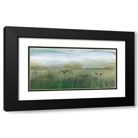 Grazing In Shandelee Black Modern Wood Framed Art Print with Double Matting by Jill, Susan