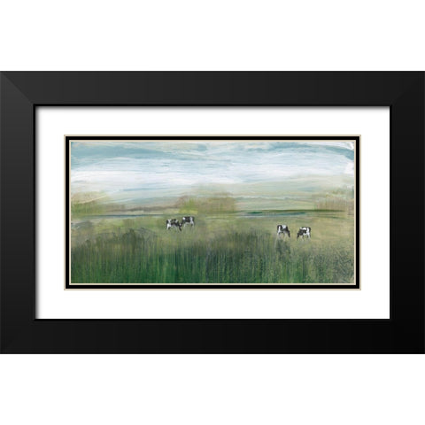 Grazing In Shandelee Black Modern Wood Framed Art Print with Double Matting by Jill, Susan