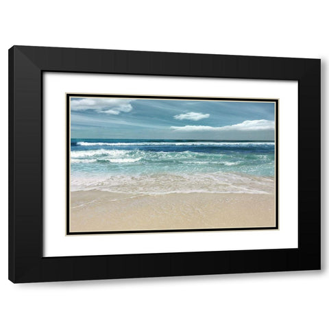 Symphony of the Sea Black Modern Wood Framed Art Print with Double Matting by Nan