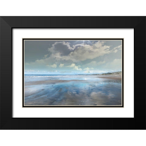 Reflecting Black Modern Wood Framed Art Print with Double Matting by Calascibetta, Mike