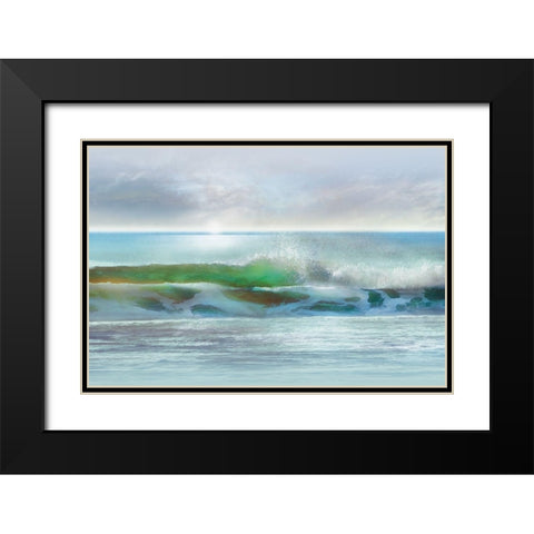 Shining Black Modern Wood Framed Art Print with Double Matting by Calascibetta, Mike