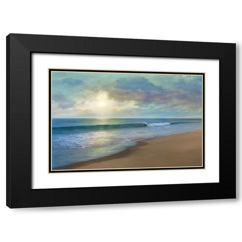 A Long Walk Black Modern Wood Framed Art Print with Double Matting by Calascibetta, Mike