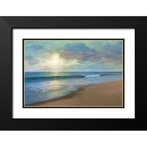 A Long Walk Black Modern Wood Framed Art Print with Double Matting by Calascibetta, Mike