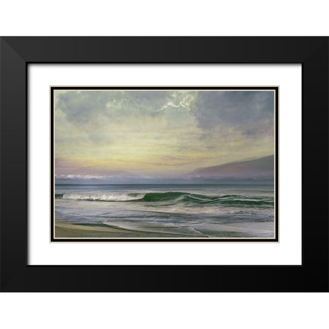 Our View Black Modern Wood Framed Art Print with Double Matting by Calascibetta, Mike
