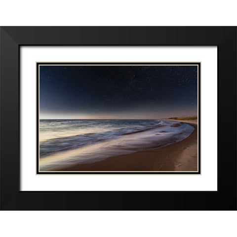 Magic Light Black Modern Wood Framed Art Print with Double Matting by Delimont, Danita