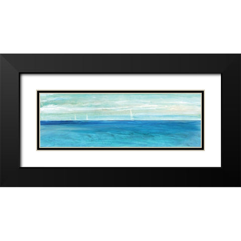 St. Maarten Black Modern Wood Framed Art Print with Double Matting by Jill, Susan