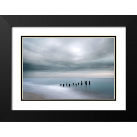 Cape May Black Modern Wood Framed Art Print with Double Matting by Delimont, Danita