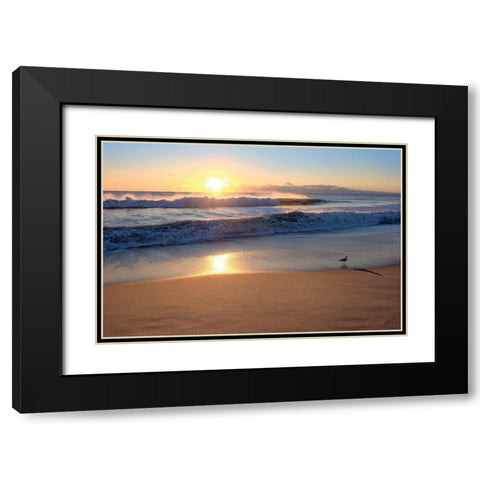 Sunset Black Modern Wood Framed Art Print with Double Matting by Carpentieri, Natalie