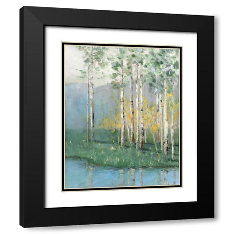 Birch Black Modern Wood Framed Art Print with Double Matting by Swatland, Sally