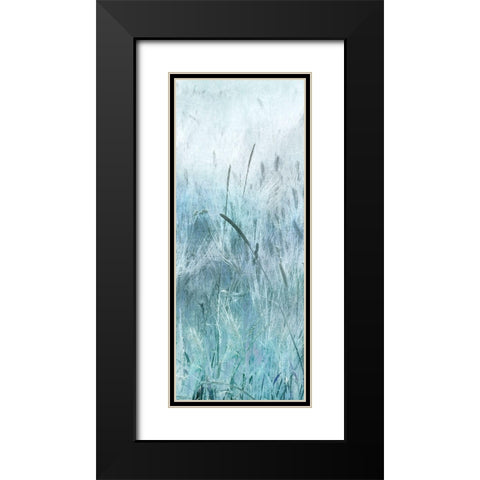 Blue Field Forever Black Modern Wood Framed Art Print with Double Matting by Weisz, Irene