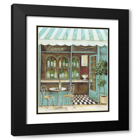 Vino Black Modern Wood Framed Art Print with Double Matting by Tava Studios