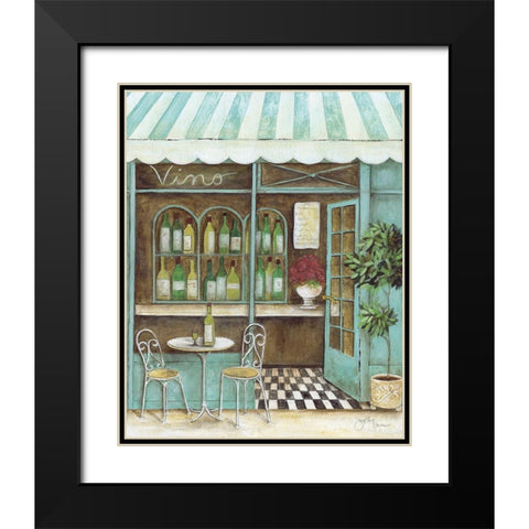 Vino Black Modern Wood Framed Art Print with Double Matting by Tava Studios