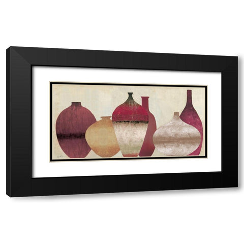 Auburn Vessels Black Modern Wood Framed Art Print with Double Matting by Tava Studios