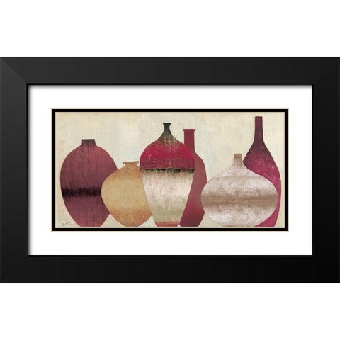 Auburn Vessels Black Modern Wood Framed Art Print with Double Matting by Tava Studios