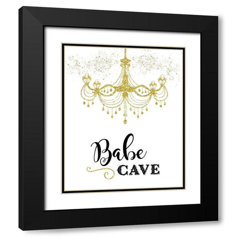 Babe Cave Black Modern Wood Framed Art Print with Double Matting by Murray, Amanda