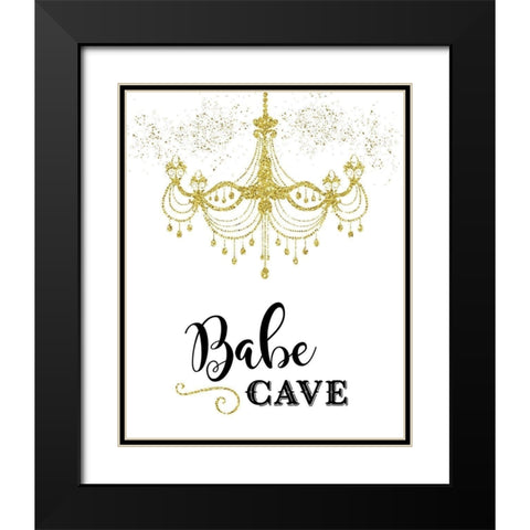 Babe Cave Black Modern Wood Framed Art Print with Double Matting by Murray, Amanda