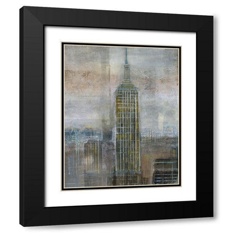Empire City Black Modern Wood Framed Art Print with Double Matting by Nan
