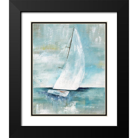 Come Sailing I Black Modern Wood Framed Art Print with Double Matting by Nan