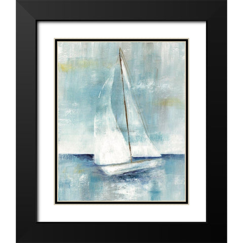 Come Sailing I Black Modern Wood Framed Art Print with Double Matting by Nan