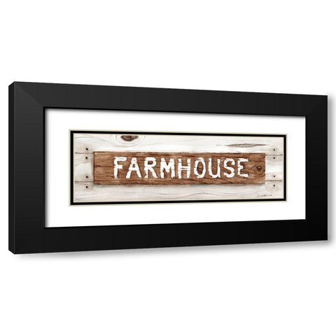 Rustic Farmhouse Black Modern Wood Framed Art Print with Double Matting by Halm, Carol