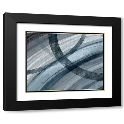 Sectional Centric Black Modern Wood Framed Art Print with Double Matting by Nan