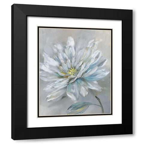 Simple Flower III Black Modern Wood Framed Art Print with Double Matting by Nan