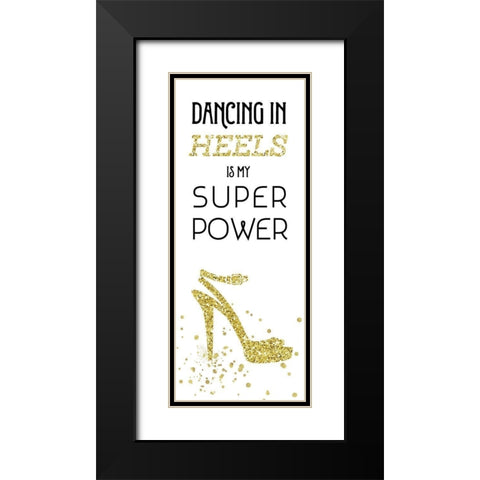 Dancing In Heels Black Modern Wood Framed Art Print with Double Matting by Murray, Amanda