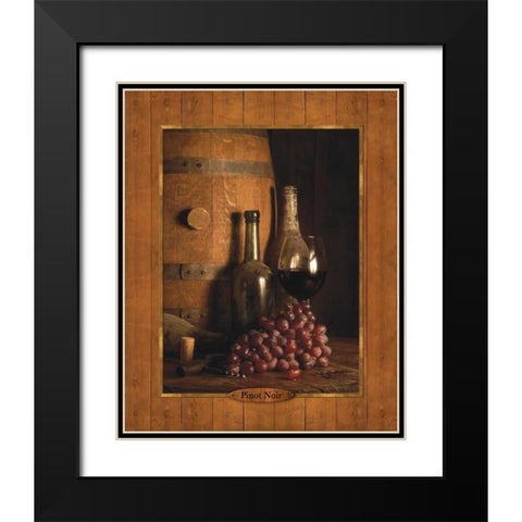 Vineyard Tour I Black Modern Wood Framed Art Print with Double Matting by Dancause, Alain
