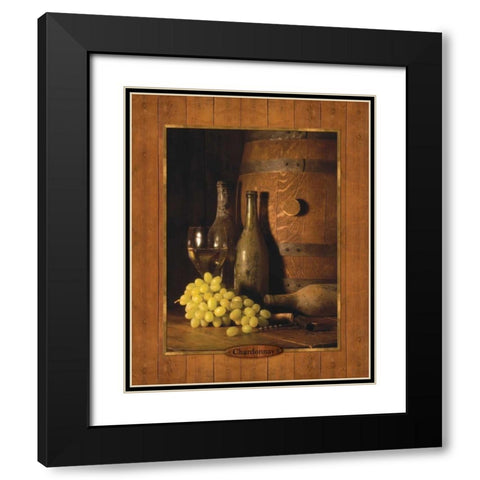 Vineyard Tour II Black Modern Wood Framed Art Print with Double Matting by Dancause, Alain