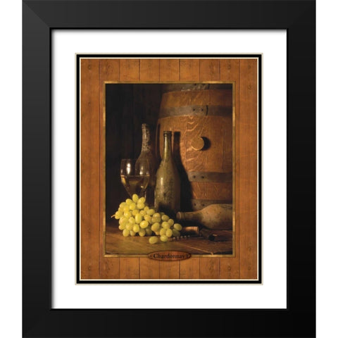 Vineyard Tour II Black Modern Wood Framed Art Print with Double Matting by Dancause, Alain