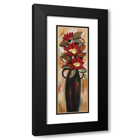 Summer Daisies I Black Modern Wood Framed Art Print with Double Matting by Alldredge, Joy