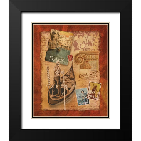Memories of Italy Black Modern Wood Framed Art Print with Double Matting by Knutsen, Conrad
