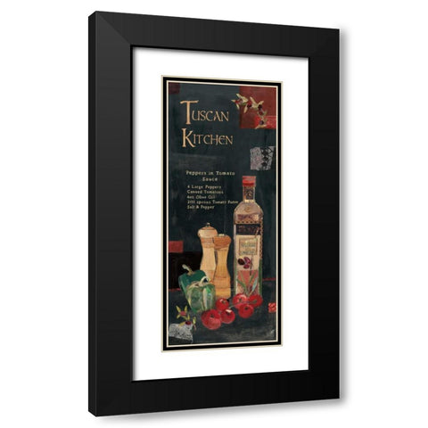 Peppers in Tomato Sauce Black Modern Wood Framed Art Print with Double Matting by Pope, Kate and Elizabeth