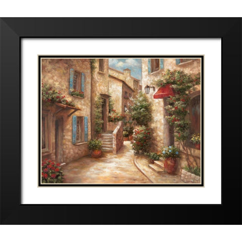 Italiano Villagio I Black Modern Wood Framed Art Print with Double Matting by Nan