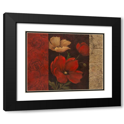 Garden Treasure I Black Modern Wood Framed Art Print with Double Matting by Nan