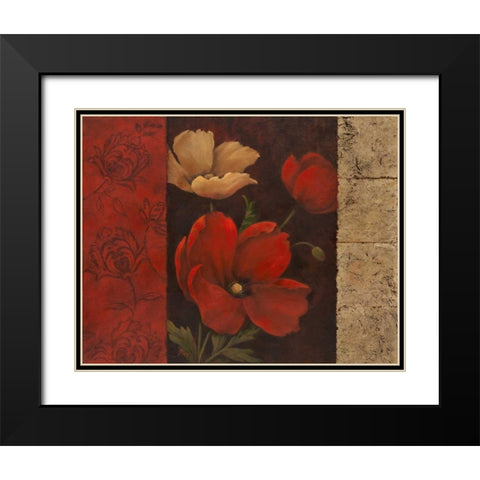 Garden Treasure I Black Modern Wood Framed Art Print with Double Matting by Nan