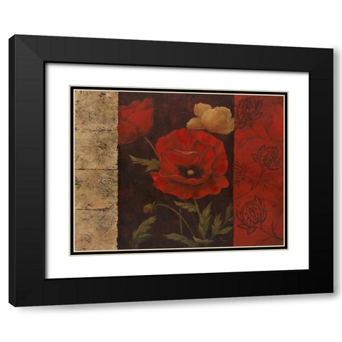 Garden Treasure II Black Modern Wood Framed Art Print with Double Matting by Nan