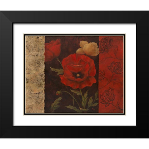 Garden Treasure II Black Modern Wood Framed Art Print with Double Matting by Nan