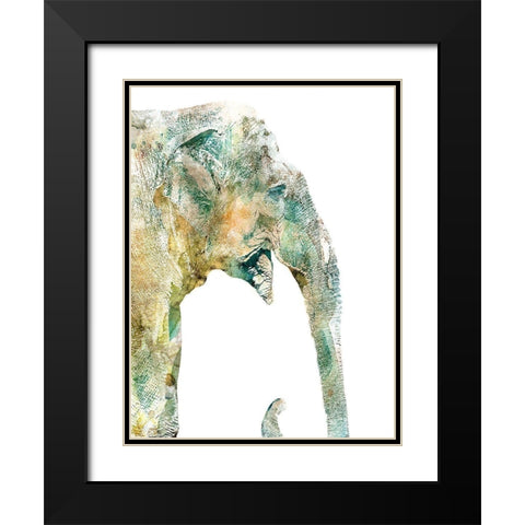 African Colors Black Modern Wood Framed Art Print with Double Matting by Robinson, Carol