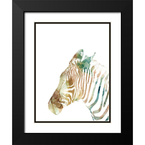 African Colors Black Modern Wood Framed Art Print with Double Matting by Robinson, Carol