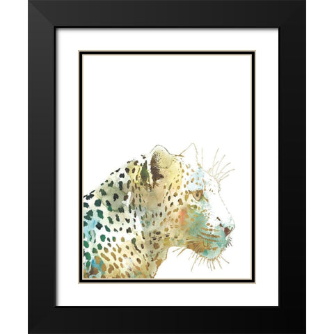 African Colors Black Modern Wood Framed Art Print with Double Matting by Robinson, Carol